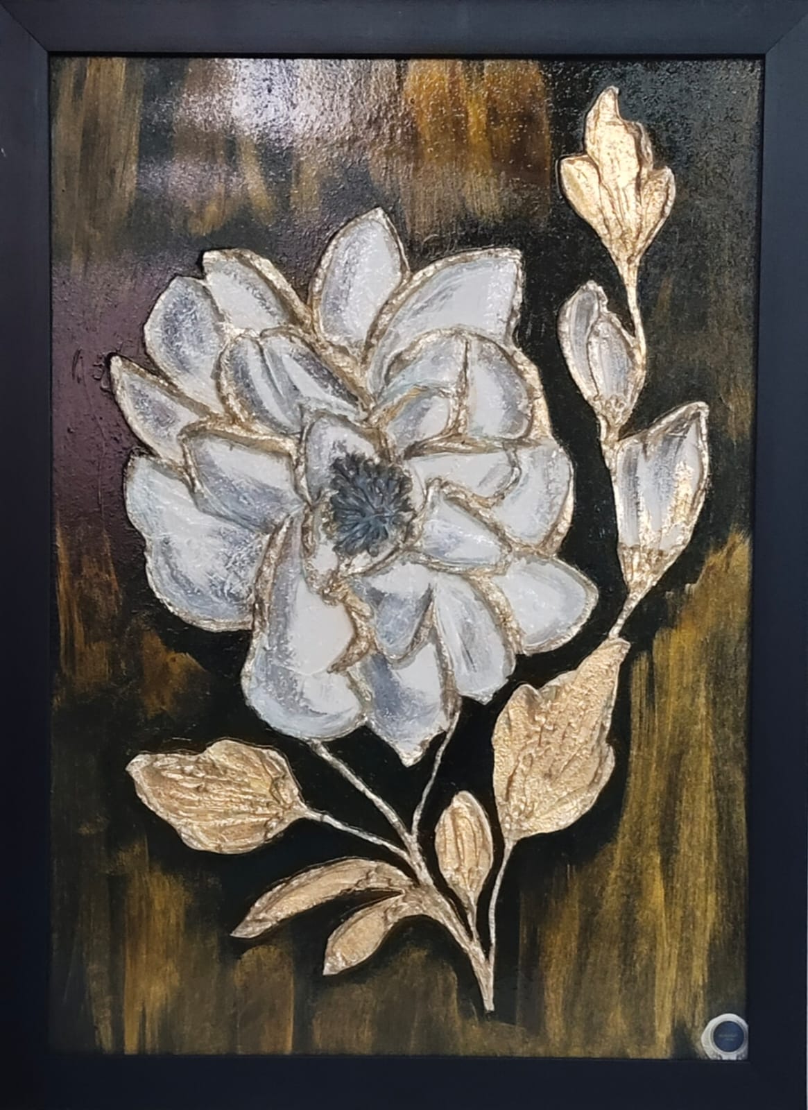 GOLDEN JASMINE3D WALL FRAME