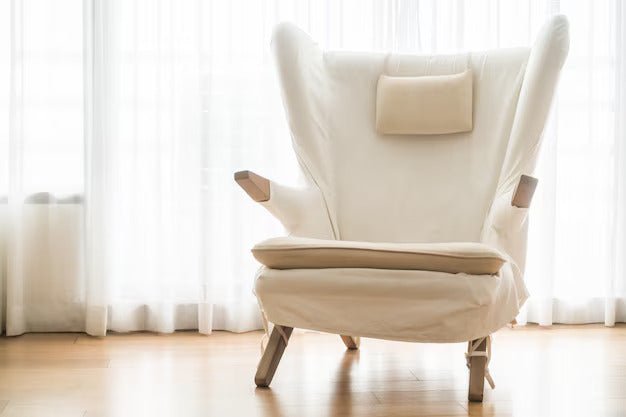Elegant Modern White Lounge Chair